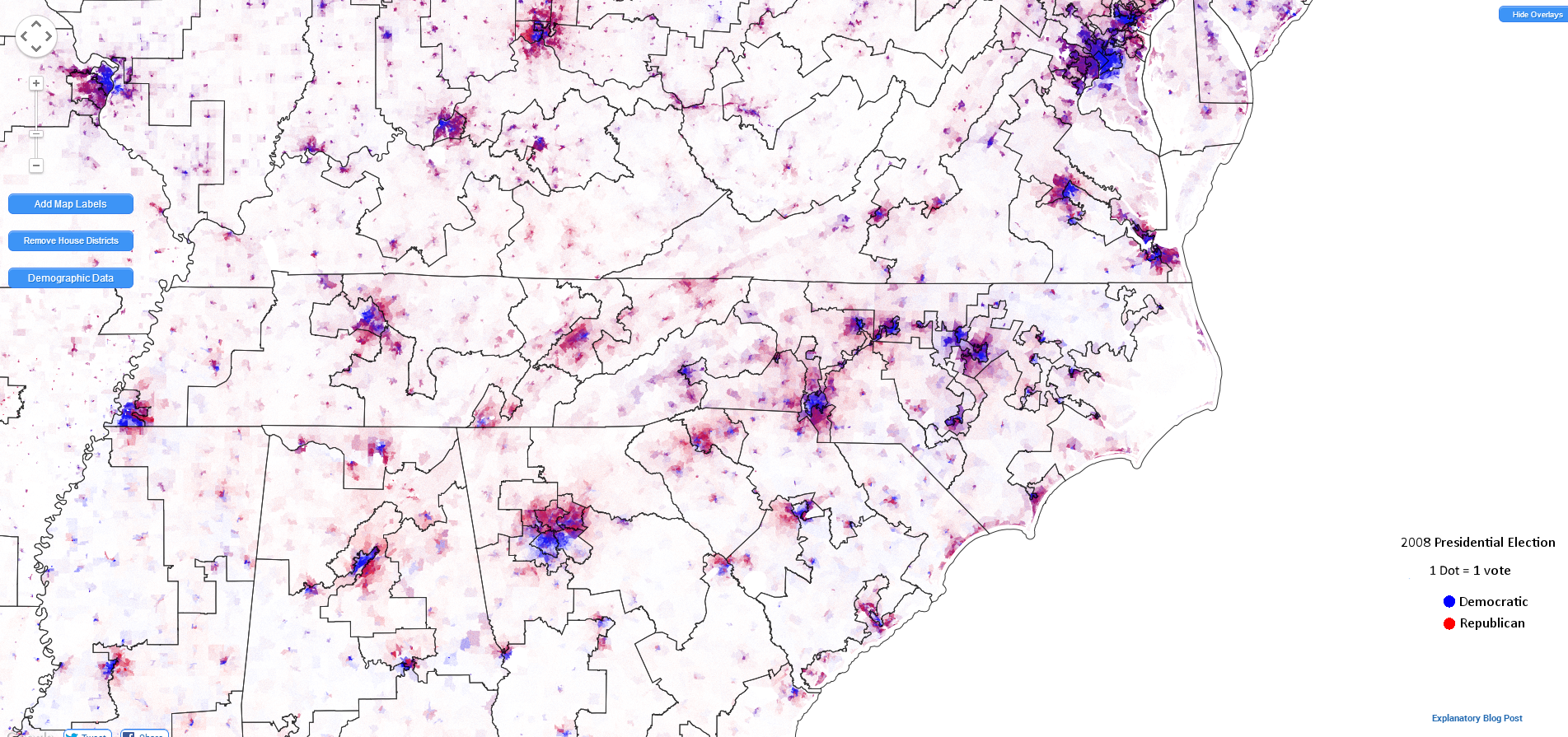 Congressional Dot Map